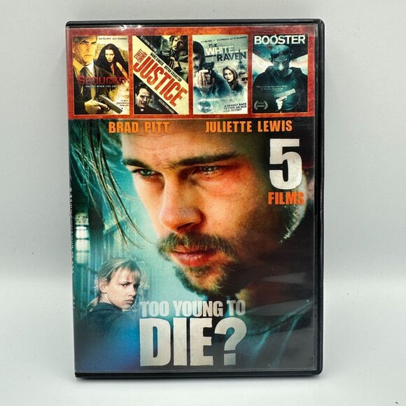 Too Young To Die 5 DVD Film Action Pack Brad Pitt Juliette Lewis Echo Bridge - Picture 1 of 3